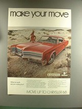 1968 Chrysler 300 2-Door Hardtop Car Ad - Make Your Move - £14.50 GBP