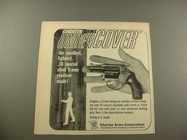 1968 Charter Arms Undercover Revolver Gun Ad! - £14.46 GBP