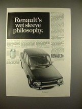 1968 Renault 10 Car Ad - Wet Sleeve Philosophy - £14.45 GBP