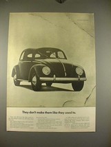 1968 Volkswagen VW Bug Beetle Car Ad - They Used To - £14.65 GBP