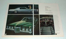 1969 Pontiac Grand Prix Car Ad - Great Break-Away! - $18.49
