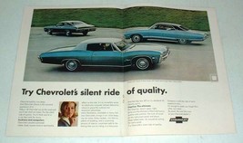 1968 Chevy Impala Custom, Sport Coupe; Caprice Sedan Ad - £14.54 GBP