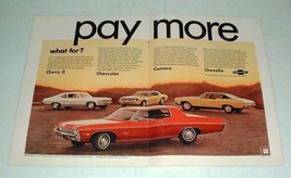 1968 Chevy Nova, Camaro SS, Chevelle SS 396 Car Ad! - £14.54 GBP
