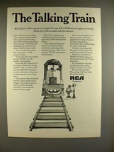 1969 RCA Spectra 70 Computer Ad - Talking Train - $18.49