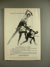 1969 Maidenform Tric-o-lastic Bra Ad - I stretched - $18.49