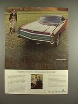 1969 Chrysler LeBaron 4-Door Hardtop Car Ad - Prestige - $18.49