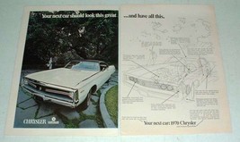 1970 Chrysler 300 Car Ad - Look Great, Have All This! - £14.53 GBP