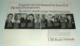 1970 CBS Radio Network Ad w/ Mike Wallace + - £14.78 GBP