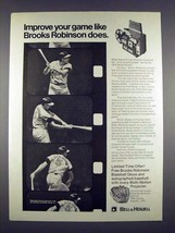 1971 Bell &amp; Howell Movie Projector Ad, Brooks Robinson - $18.49