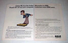 1971 RCA Computer Ad - Better Alternative to IBM - $18.49