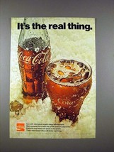1971 Coca-Cola Coke Soda Ad - It's the Real Thing - $18.49