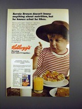 1971 Kellogg&#39;s Frosted Flakes Cereal Ad - Nutrition - £14.48 GBP