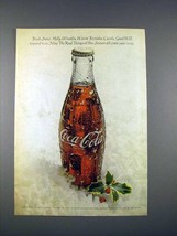 1971 Coca-Cola Coke Soda Ad - Fresh Snow, Holly - £14.78 GBP