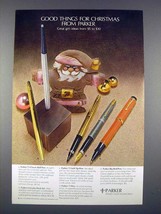1971 Parker 75, Unicube Desk Set, Big Red Pen Ad! - £14.54 GBP