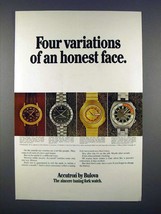 1971 Bulova Accutron Astronaut N, Deep Sea A Watch Ad - £14.61 GBP