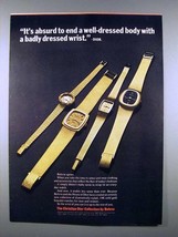 1971 Bulova Christion Dior BB, GD, BE, GE Watch Ad! - $18.49
