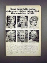 1971 Geritol Ad w/ Betty Grable - These Pictures - £14.86 GBP