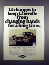 1971 Chevrolet Chevelle Car Ad - 14 Changes! - £14.45 GBP