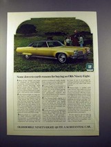 1971 Oldsmobile Ninety-Eight Car Ad - Down-to-Earth! - £14.68 GBP