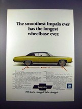 1971 Chevrolet Impala Car Ad - Smoothest Ever - £14.45 GBP