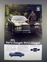 1971 Cheverolet Caprice Car Ad - You&#39;ve Changed - £14.57 GBP