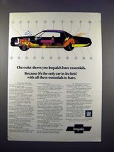 1971 Chevrolet Impala Car Ad - Bare Essentials - £14.81 GBP