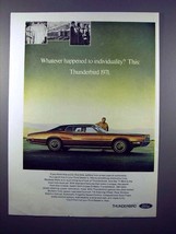 1971 Ford Thunderbird Car Ad - Individuality? - £14.57 GBP