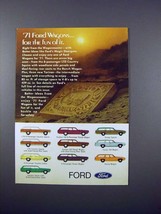 1971 Ford Wagon Ad - LTD, Country, Custom 500, Torino - £14.55 GBP