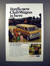 1971 Ford Club Wagon Ad - New Is Here! - $18.49