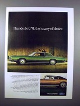 1971 Ford Thunderbird Car Ad - Luxury of Choice - $18.49