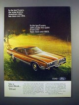1971 Ford LTD Car Ad - Noise Level Risen 20% - $18.49