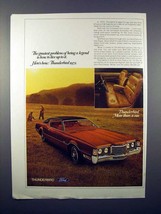 1972 Ford Thunderbird Car Ad - Being a Legend! - £14.54 GBP