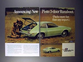1971 Ford 3-Door Runabout Pinto Car Ad! - $18.49