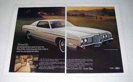 1972 2-page Ford LTD Brougham 2-Door Hardtop Car Ad! - £14.48 GBP