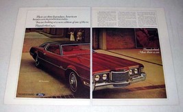 1972 Ford Thunderbird Car Ad - Legendary Luxury - £14.54 GBP