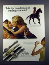 1972 Lady Bulova O, L, P, Lady of Fashion CA Watch Ad - £14.78 GBP