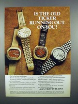 1972 Bulova Accutron Date/Day B, BH, BC + Watch Ad - £14.61 GBP