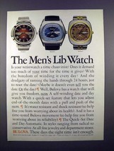 1972 Bulova President C, Clipper AQ, Senator F Watch Ad - £14.49 GBP