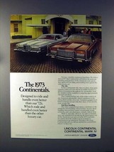 1973 Lincoln Continental Mark IV, Town Car Ad! - £14.55 GBP