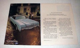 1972 Lincoln Continental Car Ad - How it Looks! - £14.55 GBP