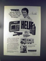 1972 Winnebago Motor Home Ad w/ Mario Andretti - £14.50 GBP