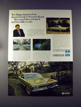 1972 Chrysler Newport Royal Car Ad, Arthur Godfrey - £14.50 GBP
