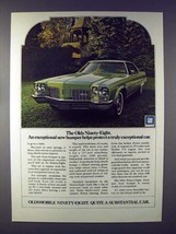 1972 Oldsmobile Ninety-Eight Car Ad - Exceptional - £14.54 GBP