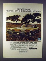 1972 Oldsmobile Toronado Car Ad - Nothing Common! - £14.54 GBP