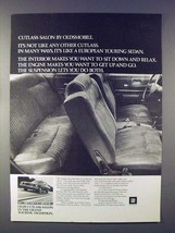 1972 Oldsmobile Cutlass Salon Car Ad! - £14.54 GBP