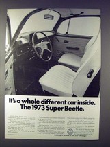 1973 VW Volkswagen Super Beetle Car Ad - Different! - £14.74 GBP