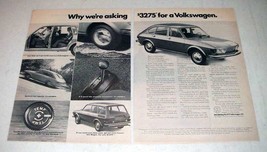 1973 Volkswagen 412 Sedan Car Ad - Why We&#39;re Asking - $18.49