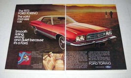 1973 Ford Torino Car Ad - Solid Mid-Size Car! - £14.74 GBP