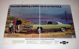 1972 2-page Chevrolet Impala Custom Coupe Car Ad! - £14.45 GBP