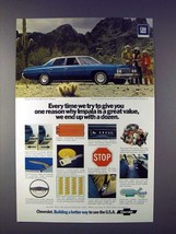 1973 Chevrolet Impala Car Ad - End Up With a Dozen - £14.78 GBP